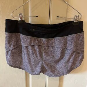 Lululemon grey workout shorts.